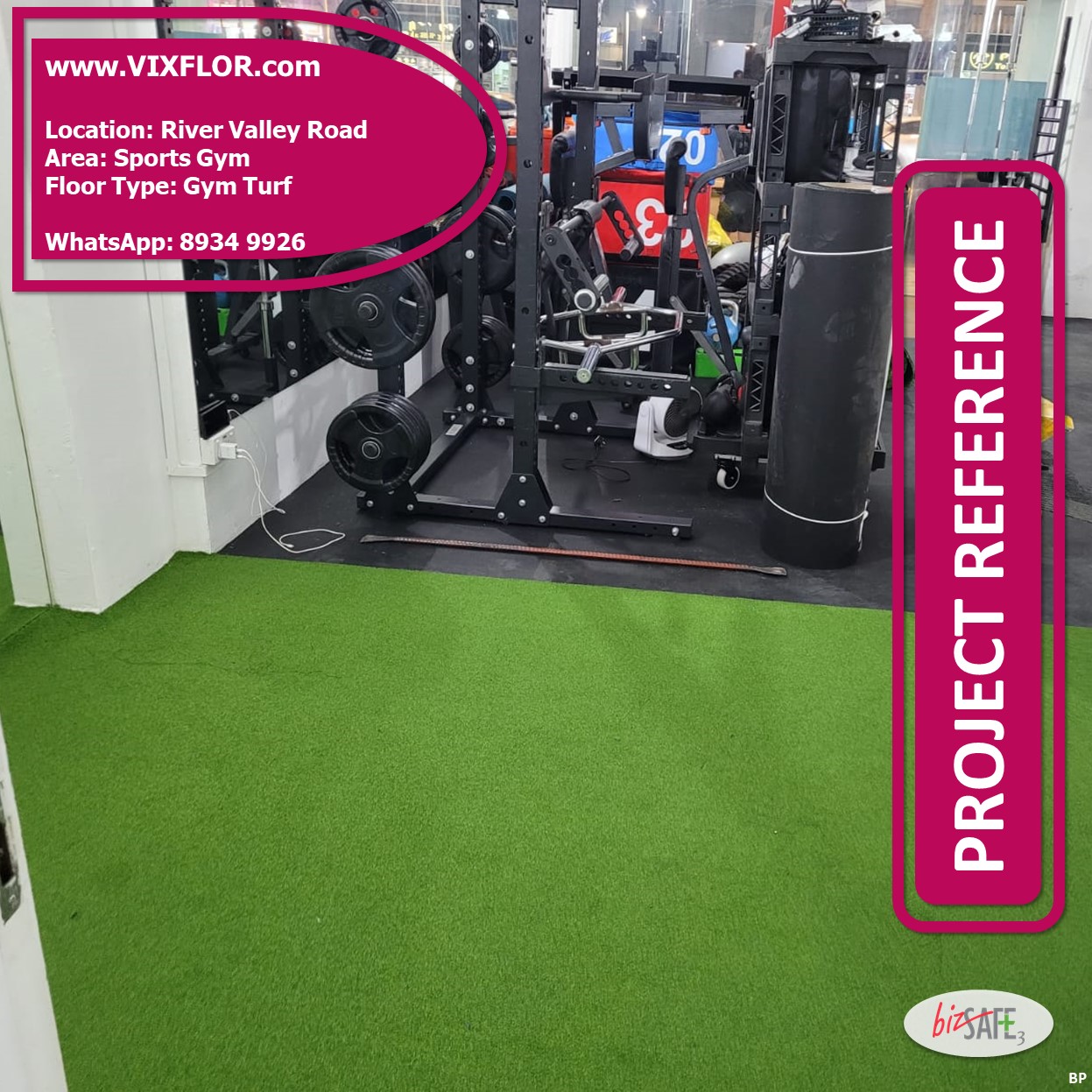 Gym Artificial Turf Flooring Installation Singapore